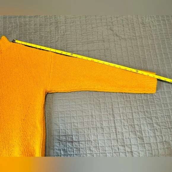 forever 21 oranger Ribbed Mock  turtleneck sweater - Picture 4 of 8